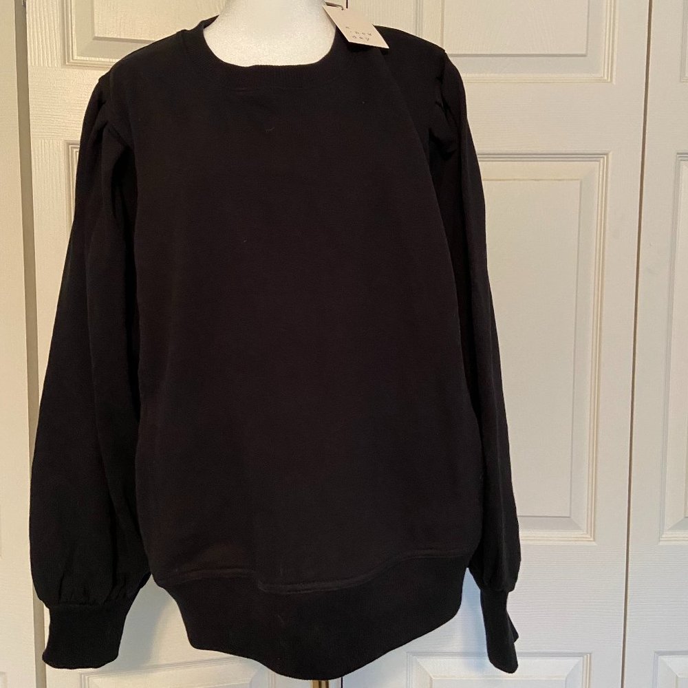 New Day Pleated Sleeve Sweatshirt, XL
